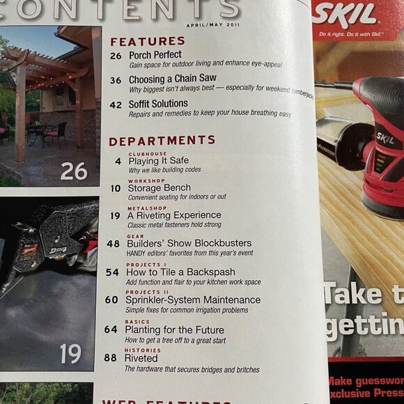 Handyman Club of America Magazine Vol 19 Issue 105 No 2 Apr May 2011 Entry Enhan - Picture 5 of 9